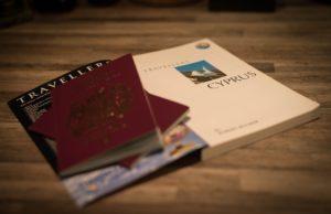 A passport and  a Book