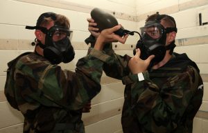 military M50 Gas mask drinking system