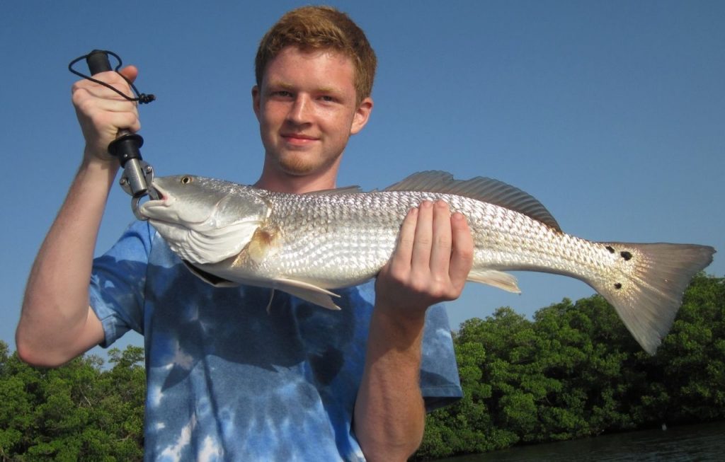 man caught a fish 