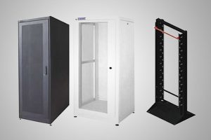 Metal cabinets, racks