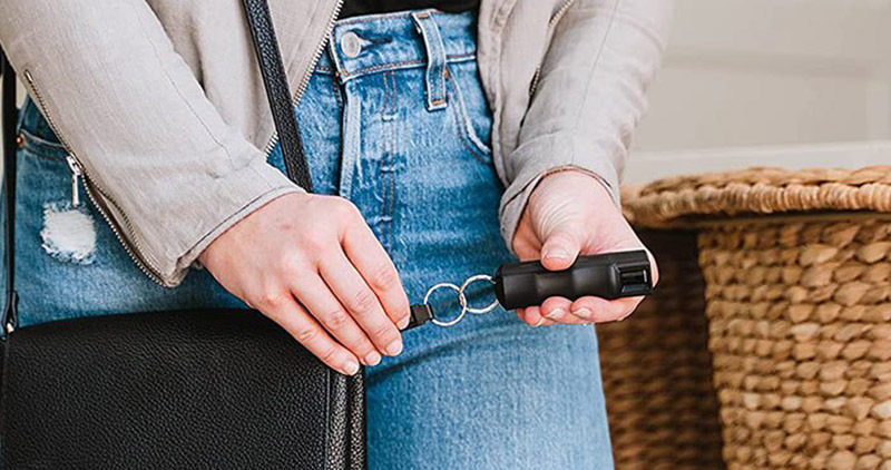 Self-defense keychain in a bag