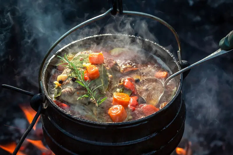 Campfire beef stew