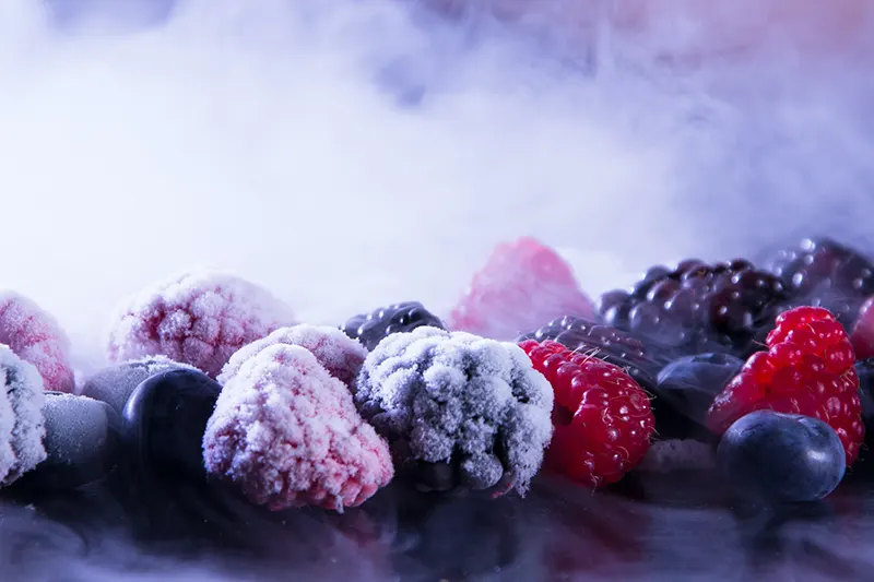 Freeze-dried fruit and vegetables