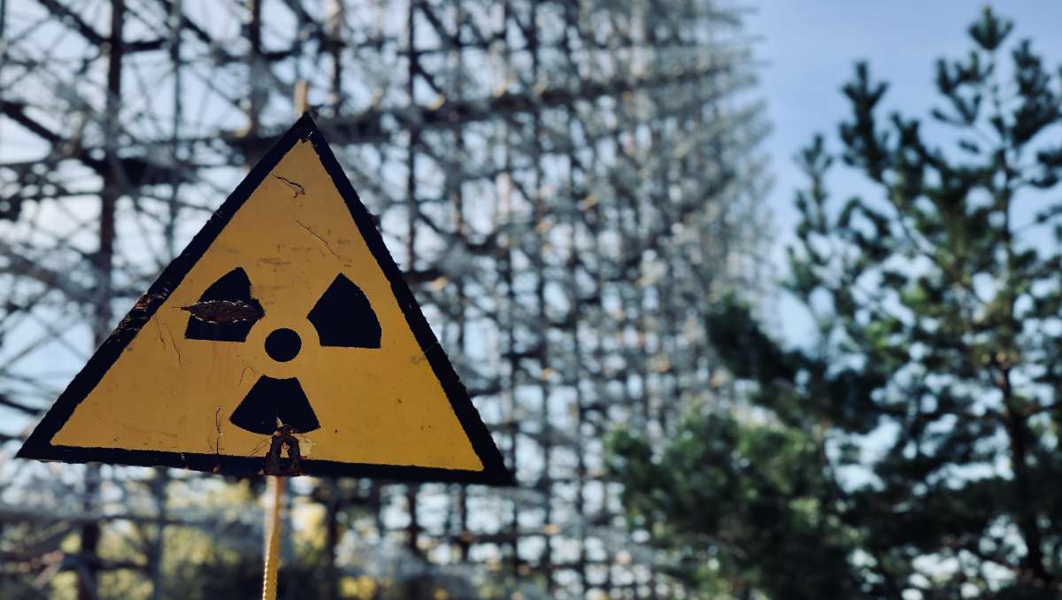 A radiation signage.