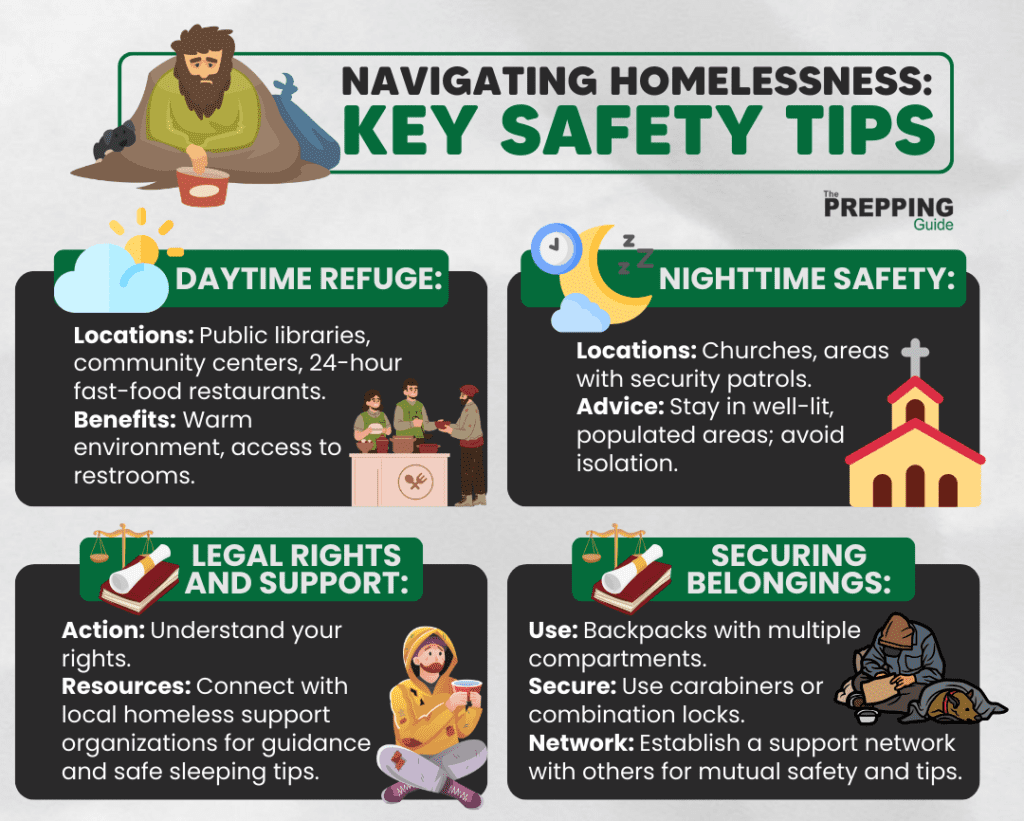 how to be homeless safety tips